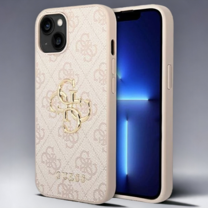 Ovitek Guess "pink 3D" za iPhone 12/12 Pro (GUHCP12M4GMGPI) – Svetlo roza / PC + TPU silikon
