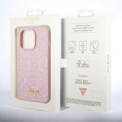 Ovitek Guess "Glitter Pink" za iPhone 13/14/15 (GUHCP14SHGGSHP)