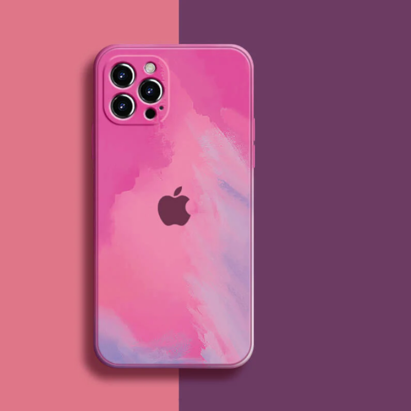 Silikonski ovitek "Color splash" za iPhone 14 Plus – Infostyle – Rumena / TPU silikon
