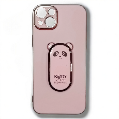 Silikonski ovitek "Bear Stand" za iPhone 14 Plus – Infostyle