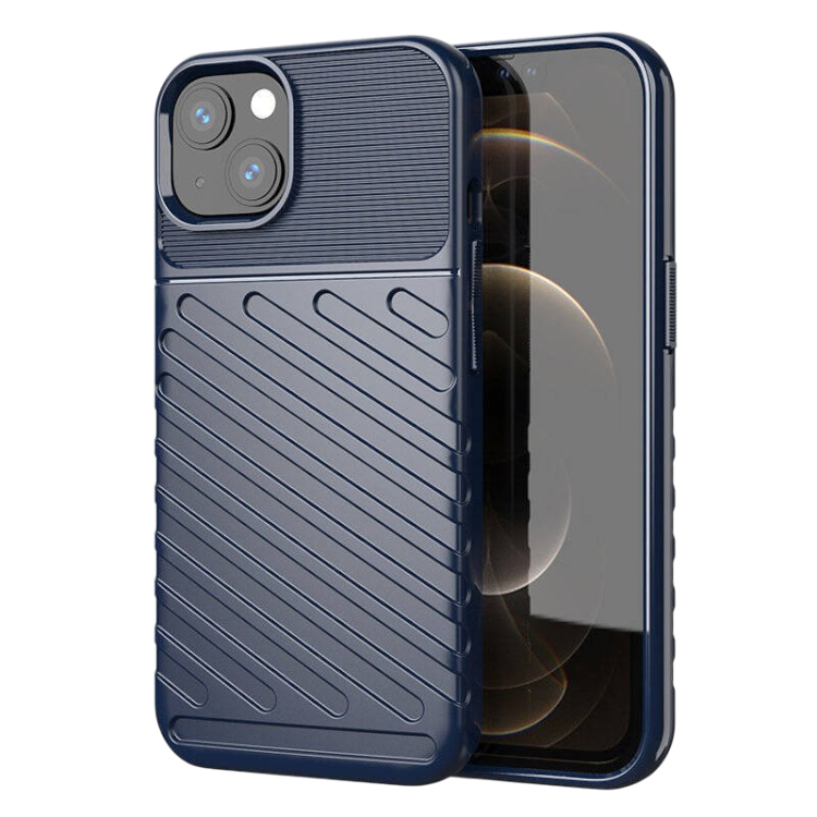 Ovitek "thunder" za iPhone 13, modra – Infostyle