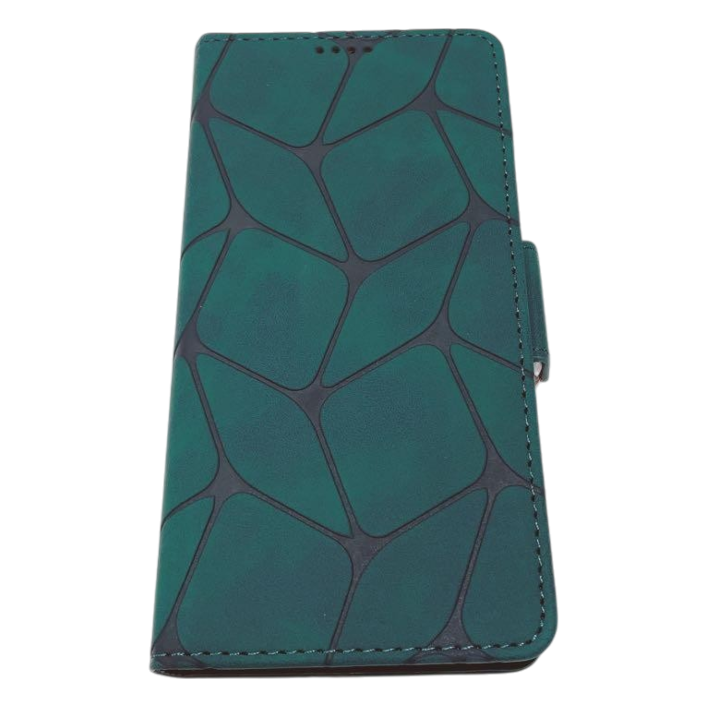 Preklopna torbica za iPhone 14 temno zelena zaščitni etui z magnetnim zapiranjem in prostorom za kartice