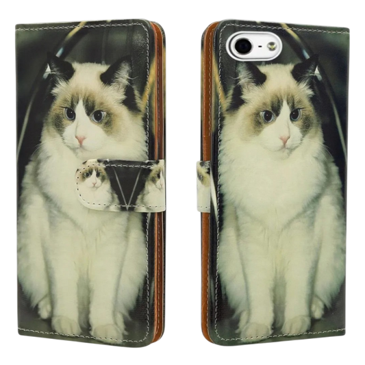 Preklopna torbica Koonero Cat za iPhone 6 6s zaščitni etui z motivom mačke