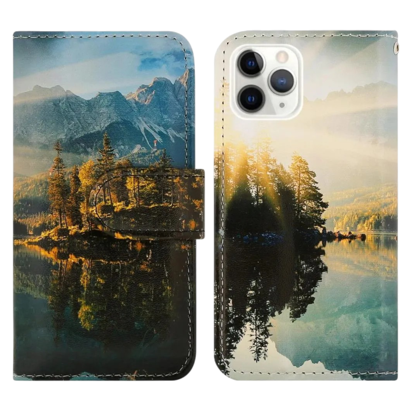Preklopna torbica Koonero Landscapes za iPhone 14 zaščitni etui z motivom pokrajine