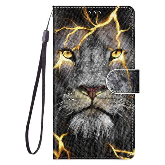Preklopna torbica Lion za Xiaomi Redmi 10C Poco C40 zaščitni etui z motivom leva