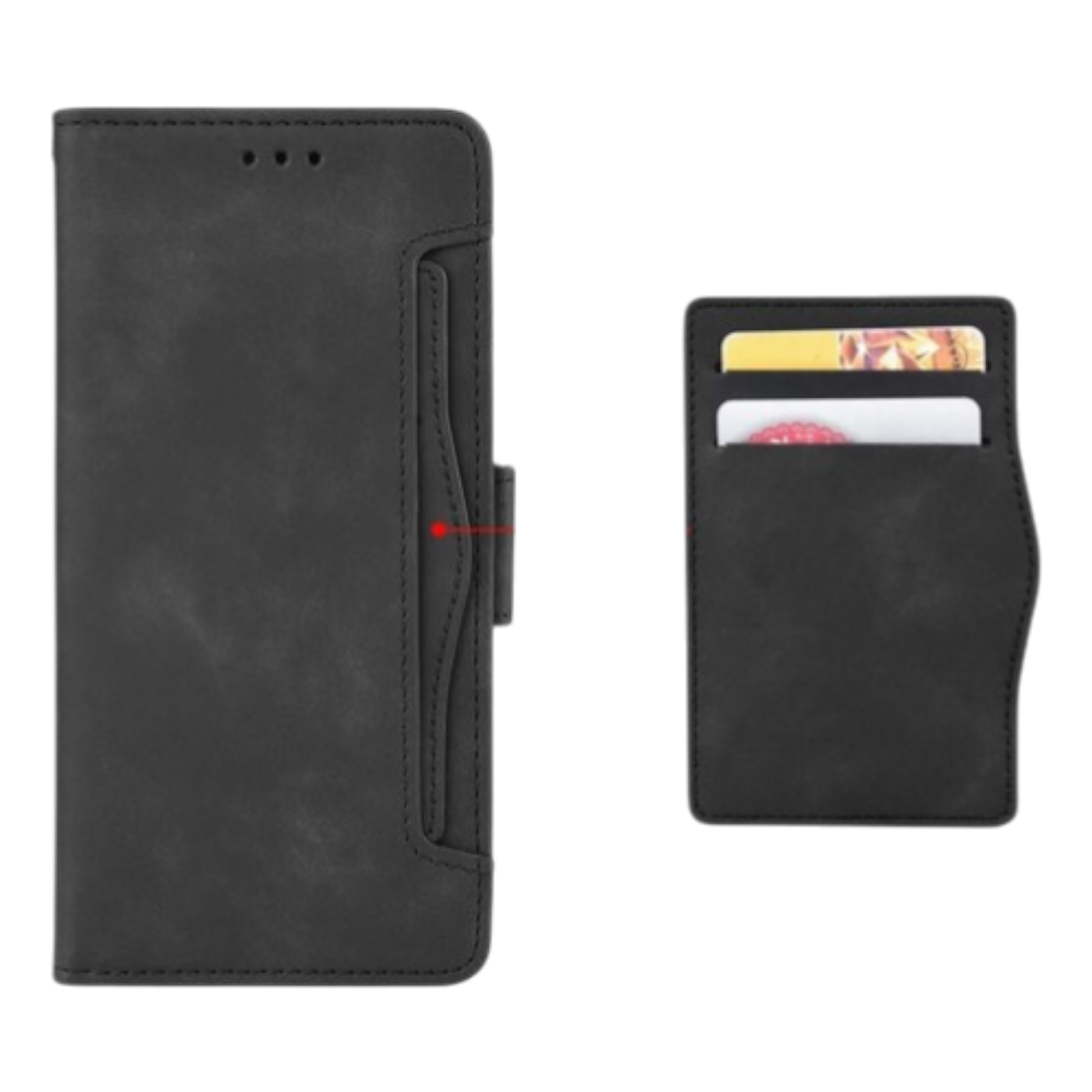 Preklopna torbica za Motorola Moto G53 črna zaščitni etui
