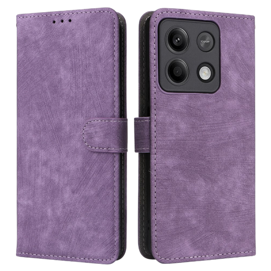 Preklopna vijolična torbica za Xiaomi Redmi Note 13 Pro 5G z magnetnim zapiranjem in prostorom za kartice.