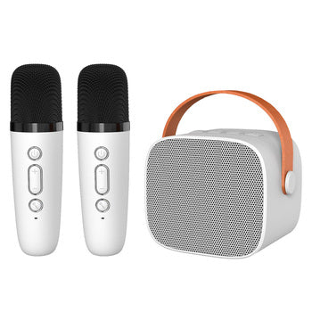 Blavec WS-07 Karaoke Party Bluetooth zvočnik 5W z 2 mikrofonoma - bel