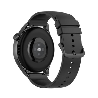 Keweni 22mm Silicone Strap for Smartwatches - Black, Universal (Amazfit GTR, Stratos and others)