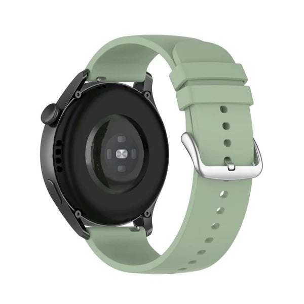 Keweni Sage Green Silicone Strap 22mm - Universal for Huawei, Amazfit, and other smartwatches