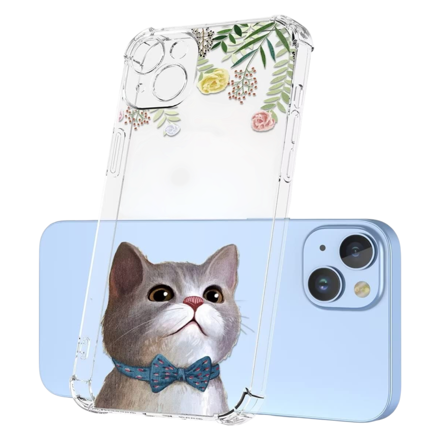 Prozoren ovitek z motivom muce za Honor X9a – zaščitni etui

