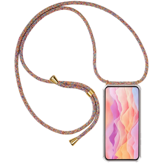 Prozoren ovitek Bigcousin z vrvico za Xiaomi Mi 9T / Redmi K20 / K20 Pro rainbow zaščitni etui