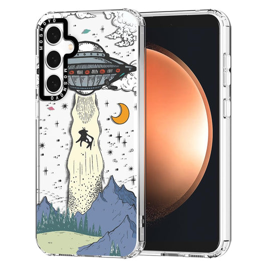 Ovitek MOSNOVO za Samsung Galaxy S23 FE UFO, vesoljski motiv z zaščito pred praskami in udarci