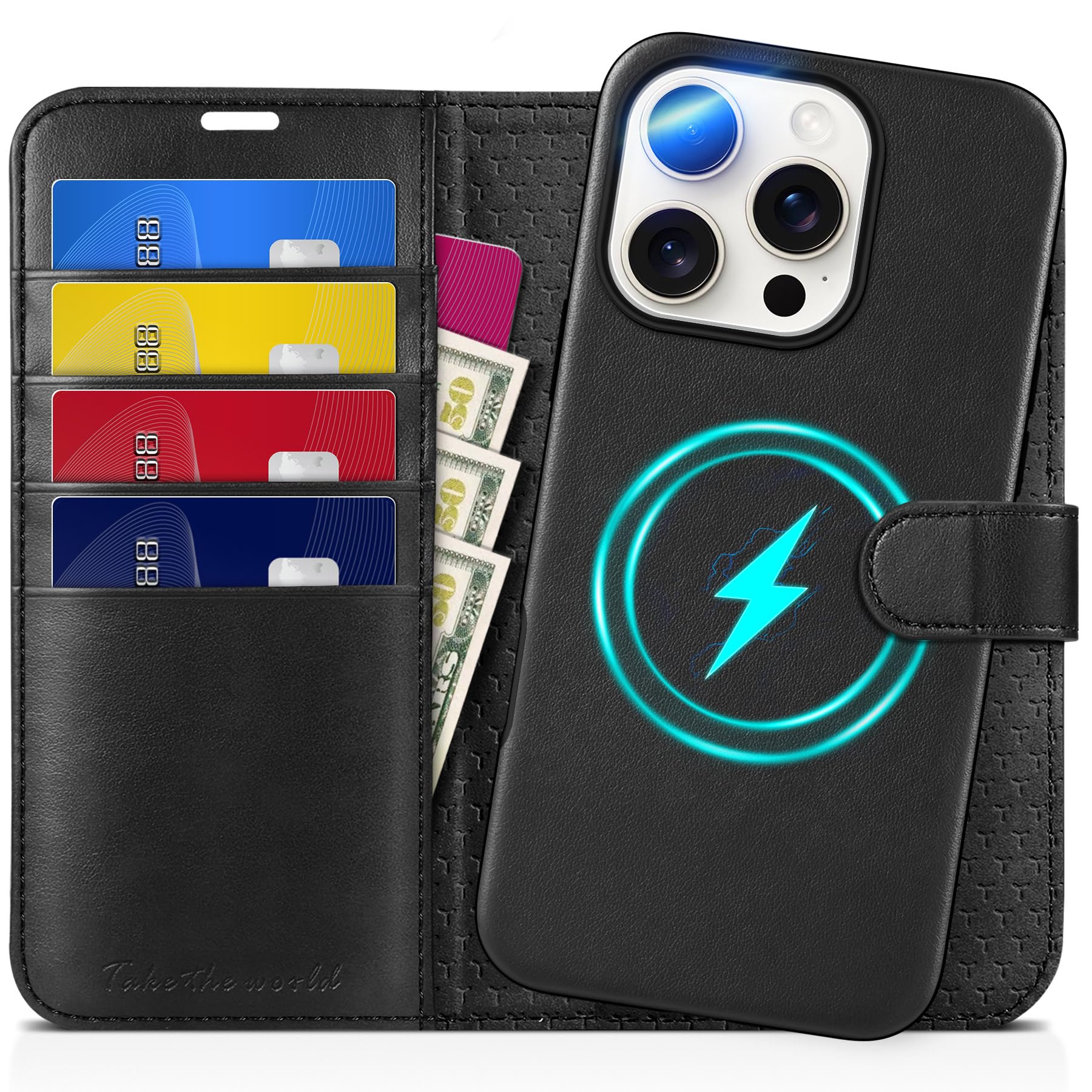 TUCCH snemljiv ovitek za iPhone 16 Pro črna