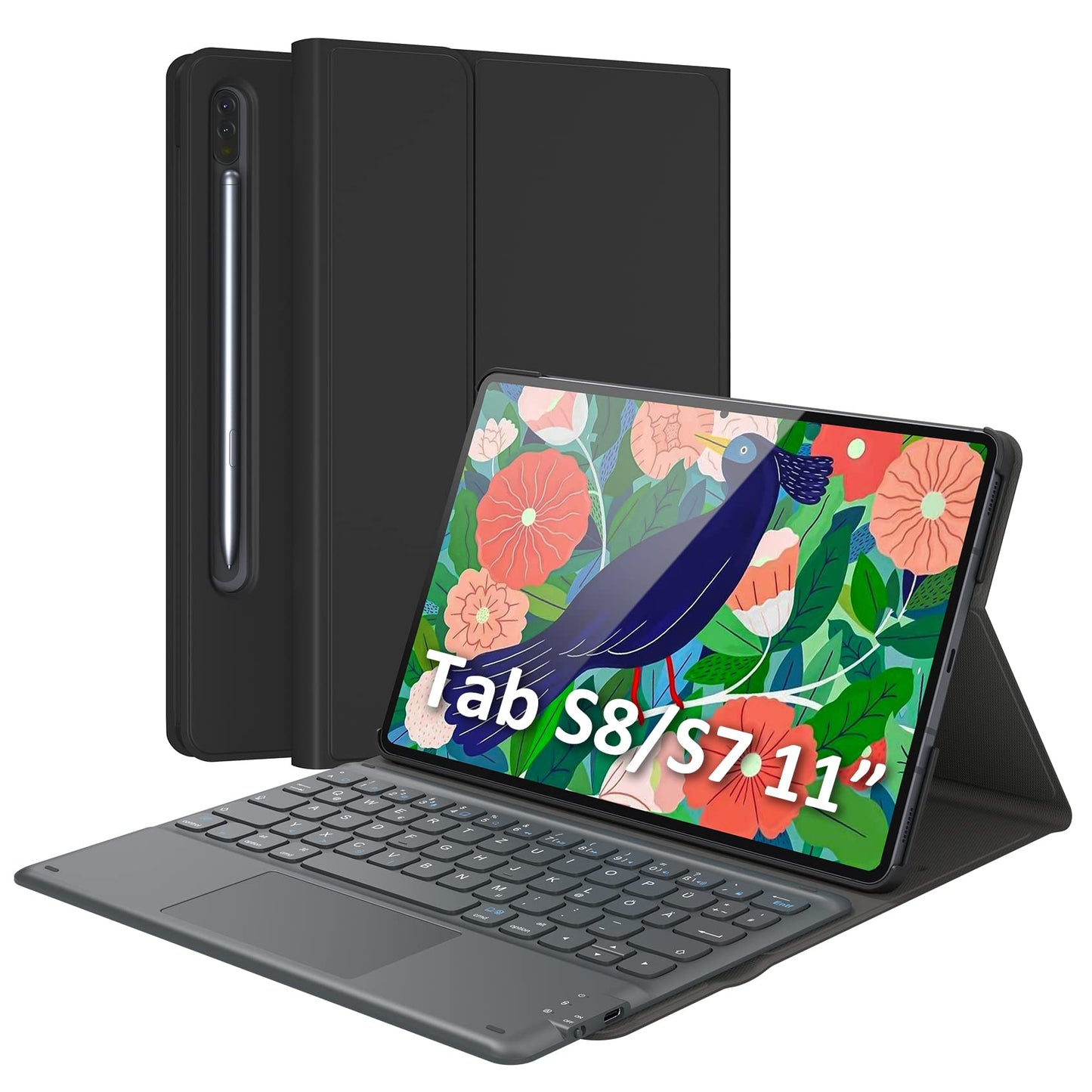 Earto tipkovnica + ovitek Galaxy Tab S8 S7 touchpad
