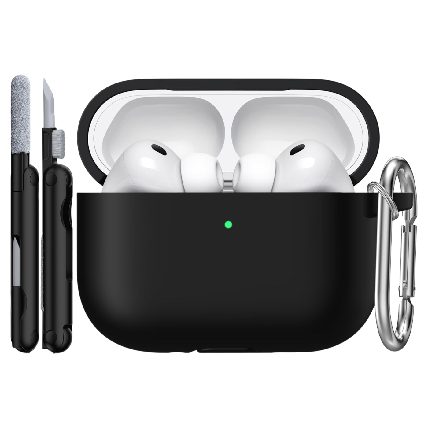 R-fun etui z varno ključavnico za AirPods 3 2021 črna zaščitna torbica