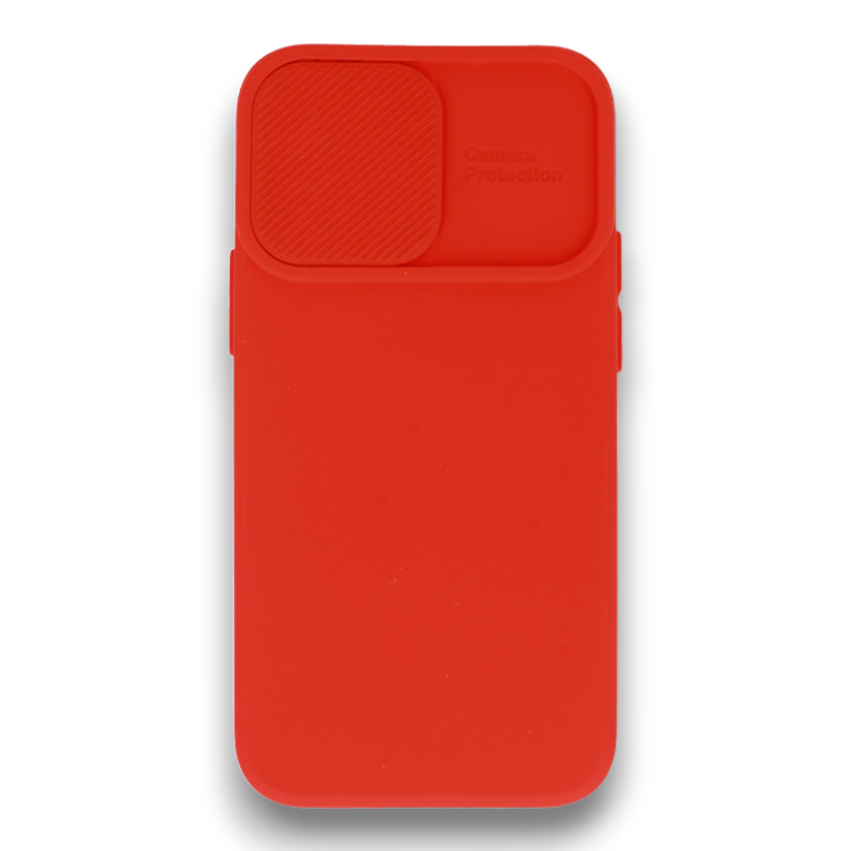 Silikonski ovitek "Camshield Soft" za Xiaomi Redmi Note 10 Pro Max - Rdeča – Infostyle