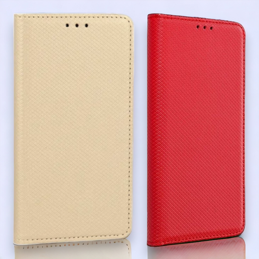 Preklopna torbica "magnet" za Samsung Galaxy XCover 5 – Infostyle – Zlata / Ekološko usnje + TPU silikon