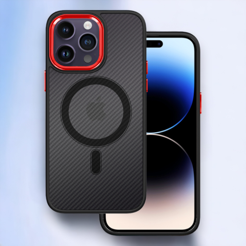 Ovitek "Magnetic Carbon - MagSafe" za iPhone 14 Pro