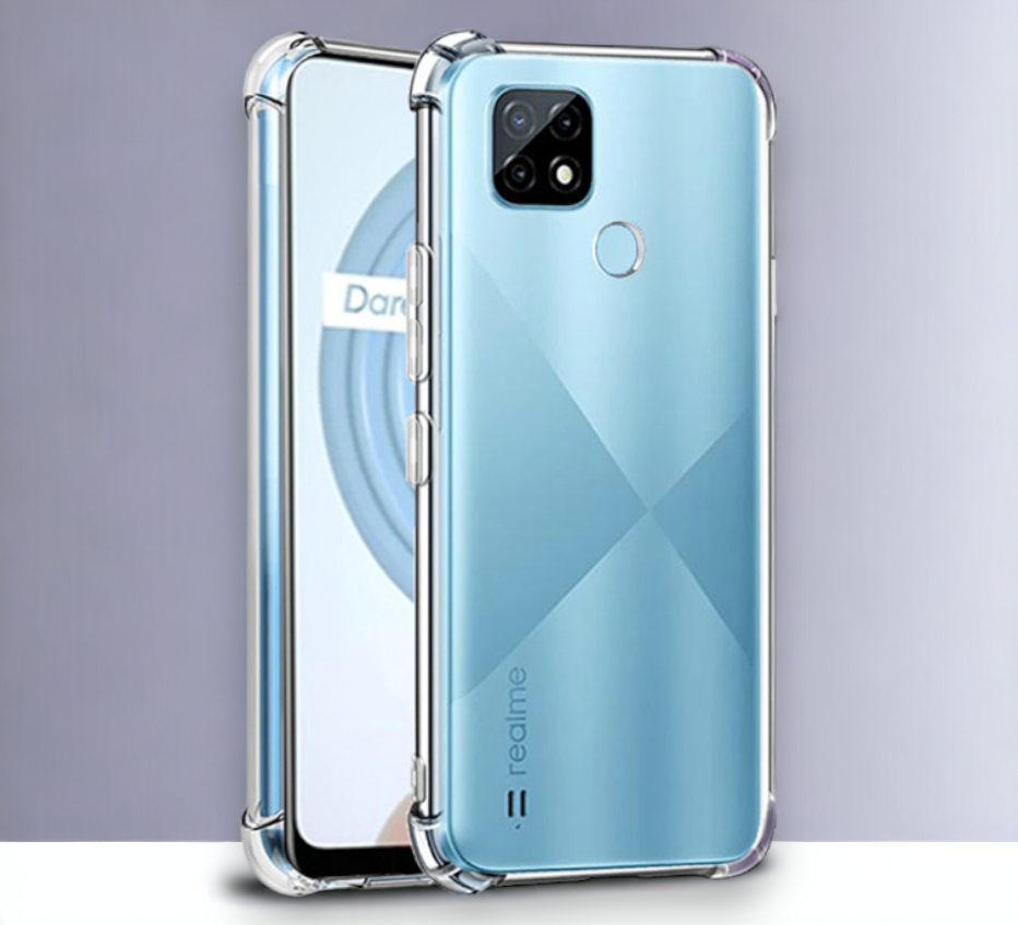 Silikonski ovitek "antishock " za Realme C21 (0.5 mm) - Prozoren – Infostyle – Prozorna / Silikon