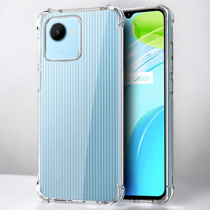 Silikonski ovitek "antishock " za Realme C30 (0.5 mm) - Prozoren – Infostyle – Prozorna / Silikon