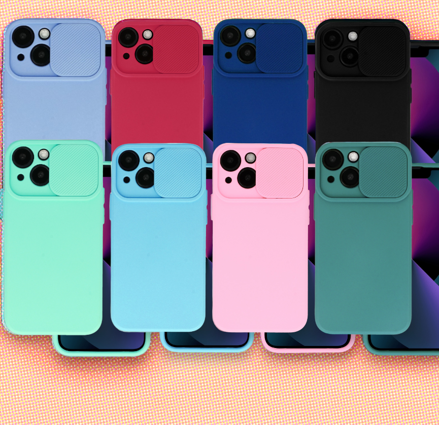 Silikonski ovitek "Camshield Soft" za Samsung Galaxy A14 – Infostyle – Svetlo modra / TPU silikon