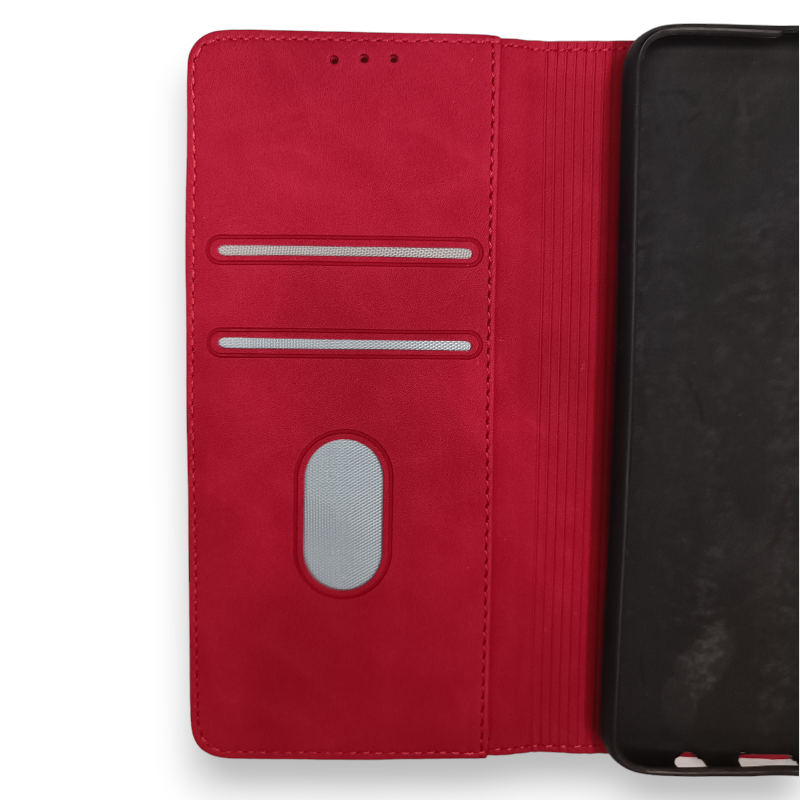 Preklopna torbica UEEBAI "Vintage" za Samsung Galaxy A51 – Infostyle – Temno modra / Umetno usnje + TPU silikon