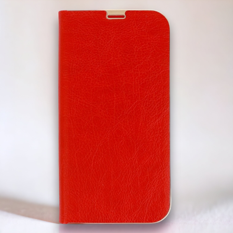 Preklopna torbica "chic" za Xiaomi Redmi Note 10s - Rdeča – Infostyle – Rdeča / Ekološko usnje + TPU silikon
