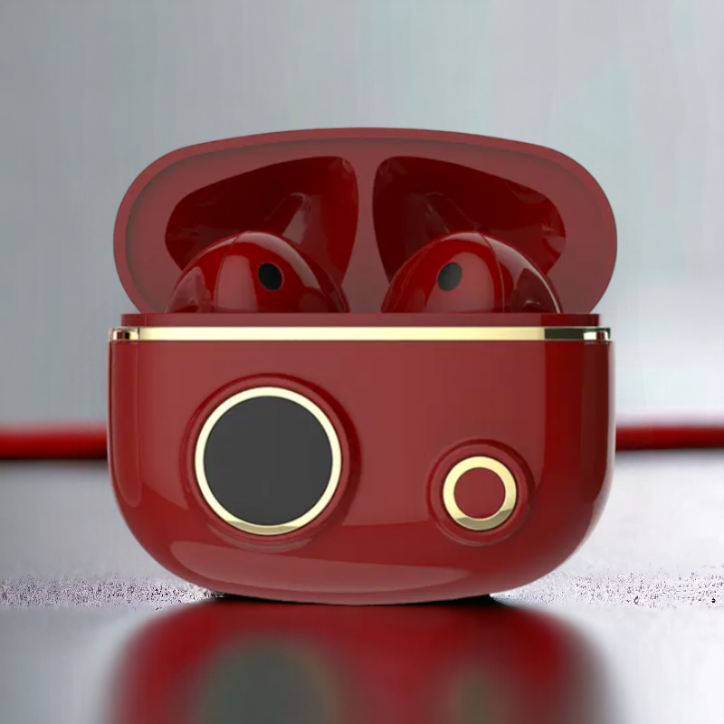 Brezžične slušalke "SMS-J10" s prikazom nivoja baterije – Somostel – Črna