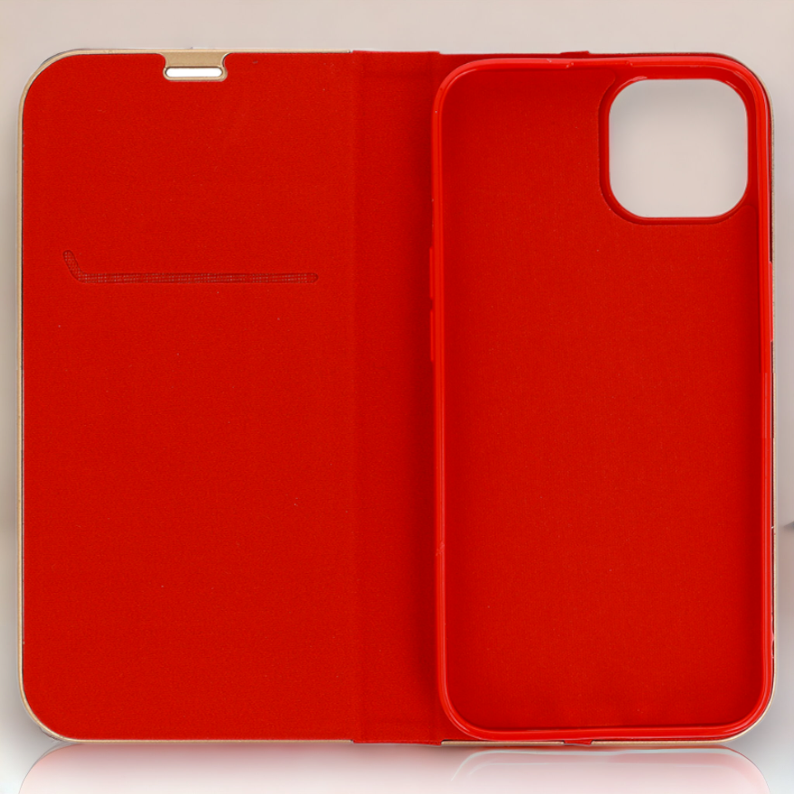 Preklopna torbica "chic" za Xiaomi Redmi Note 10s - Rdeča – Infostyle