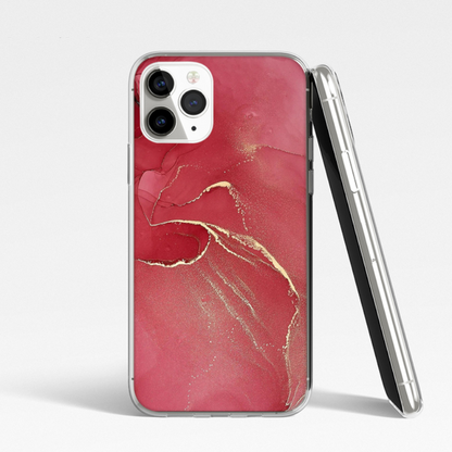 Silikonski ovitek "Marble 2" za iPhone 14 – Infostyle – Temno modra / TPU silikon