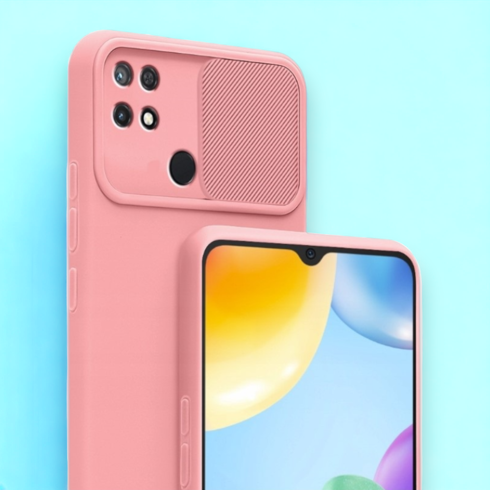 Silikonski ovitek "Camshield Soft" za Xiaomi Redmi 10A – Infostyle – Svetlo roza / TPU silikon
