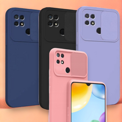 Silikonski ovitek "Camshield Soft" za Xiaomi Redmi 10A – Infostyle – Temno modra / TPU silikon