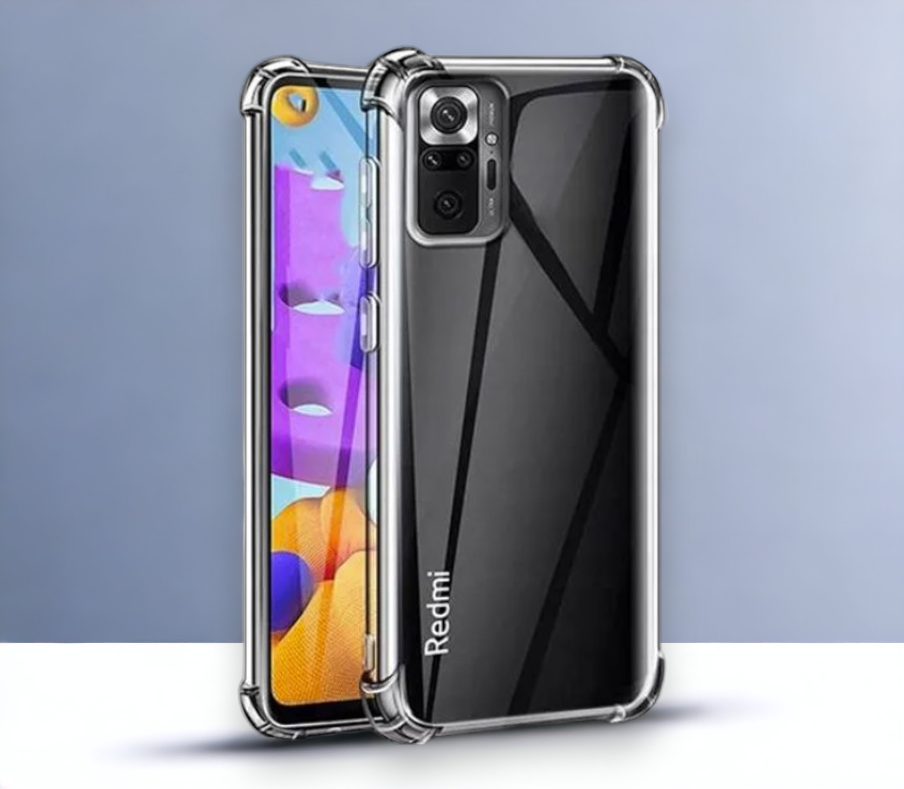 Silikonski ovitek "Antishock" za Xiaomi Redmi Note 10 Pro Max (0.5 mm) - Transparent – Infostyle – Prozorna / TPU siliko