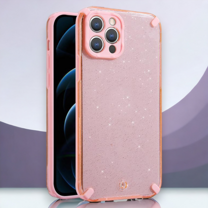 Silikonski ovitek "Armor Glitter" za Xiaomi Redmi Note 10 – Infostyle – Črna / PC + TPU silikon