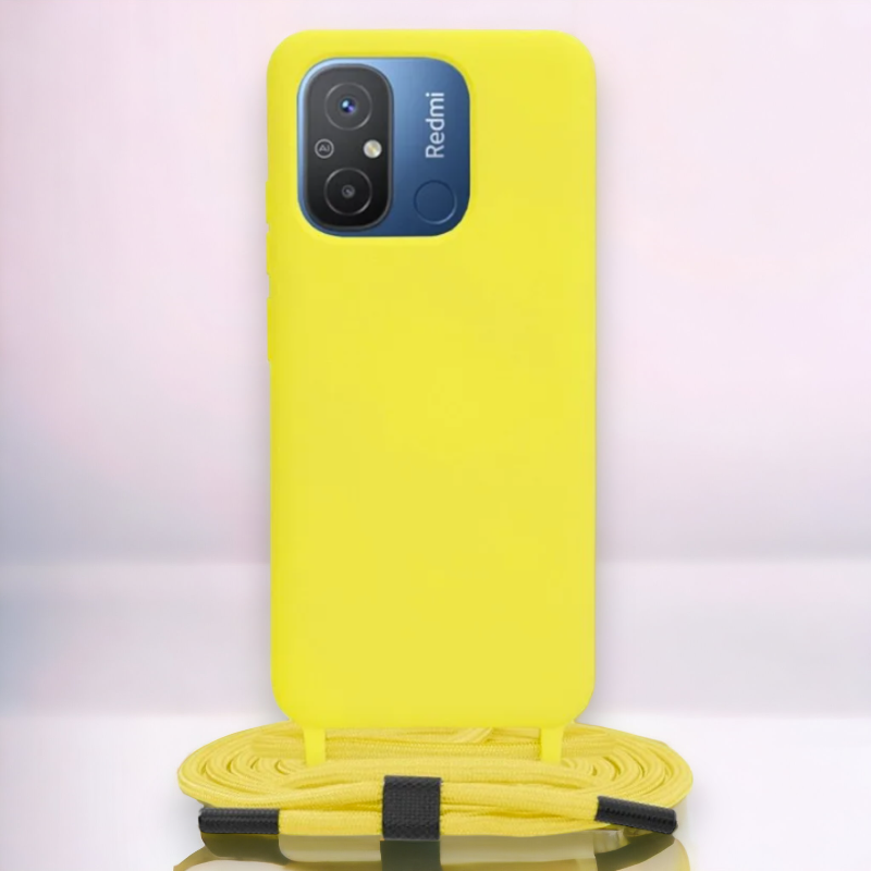 Silikonski ovitek "Crossbody Lanyard" za Xiaomi Redmi 12C – Techsuit
