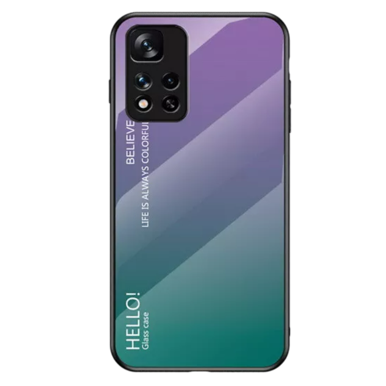 Ovitek za telefon "Shieid" za Xiaomi Redmi Note 11 4G – Infostyle – Modra / Ekološko usnje + TPU silikon