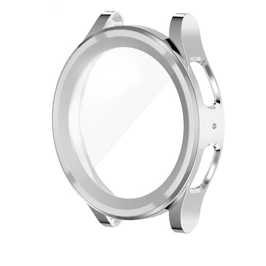 Silicone Case for Samsung Galaxy Watch 4 40mm – Screen Protector (Silver)