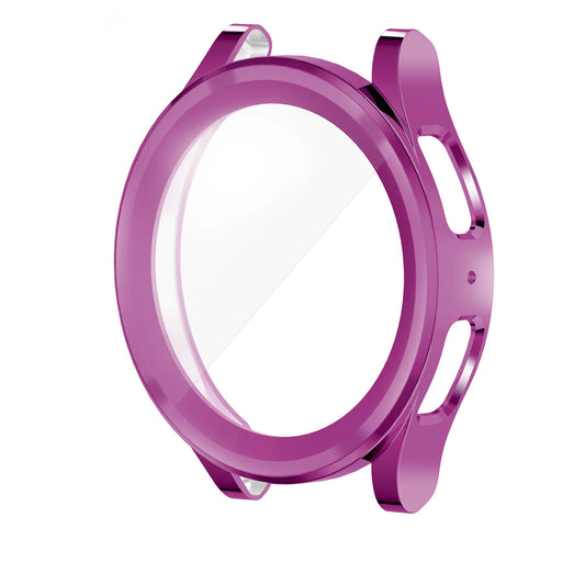 Silicone Case for Samsung Galaxy Watch 4 40mm – Screen Protector (Purple)