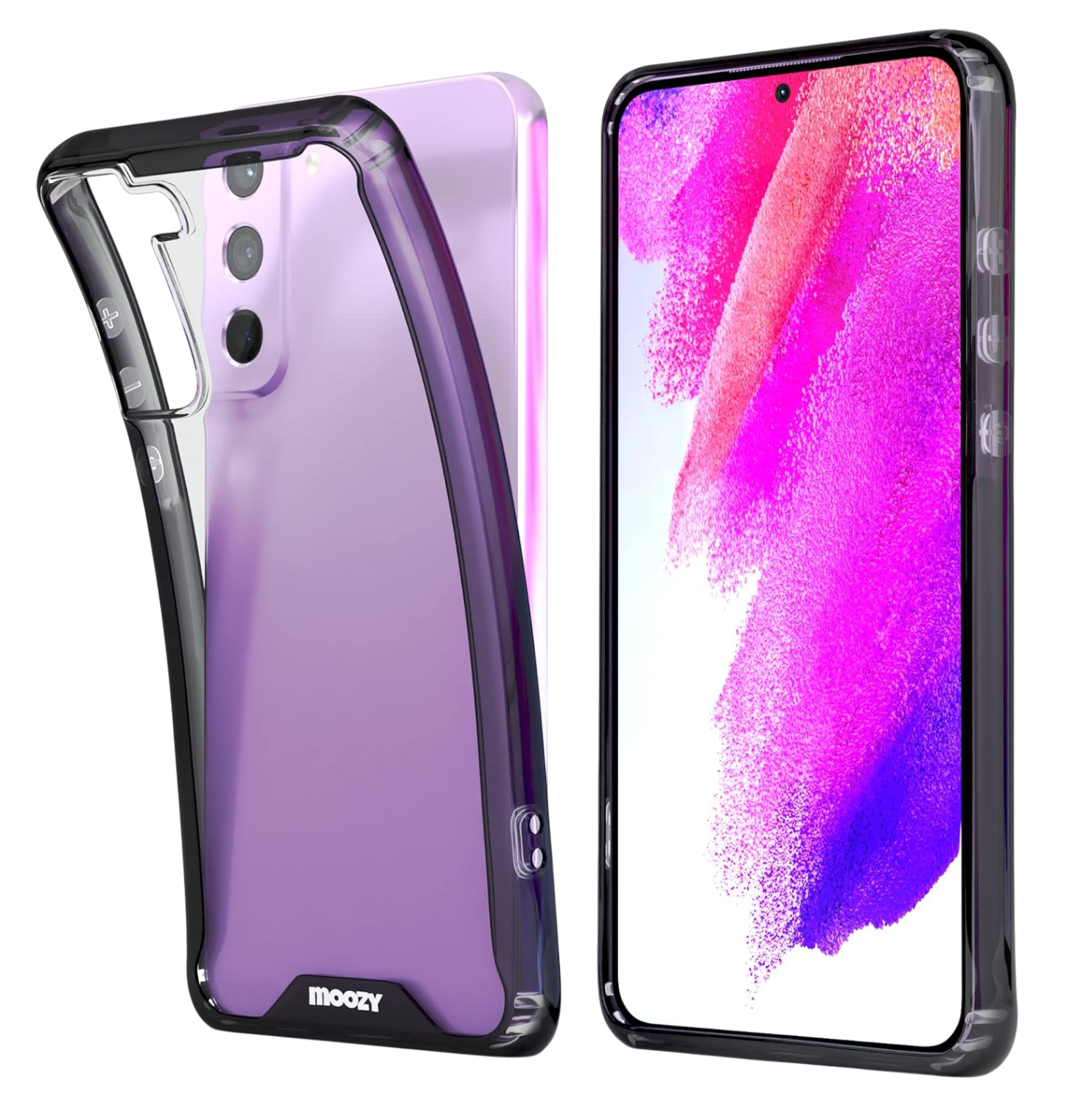 Ovitek za telefon "moozy" Samsung S21 Fe – Prozorna