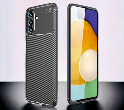 Ovitek "Vennus Carbon Elite" za Samsung Galaxy A04 S - črna – Črna / TPU silikon