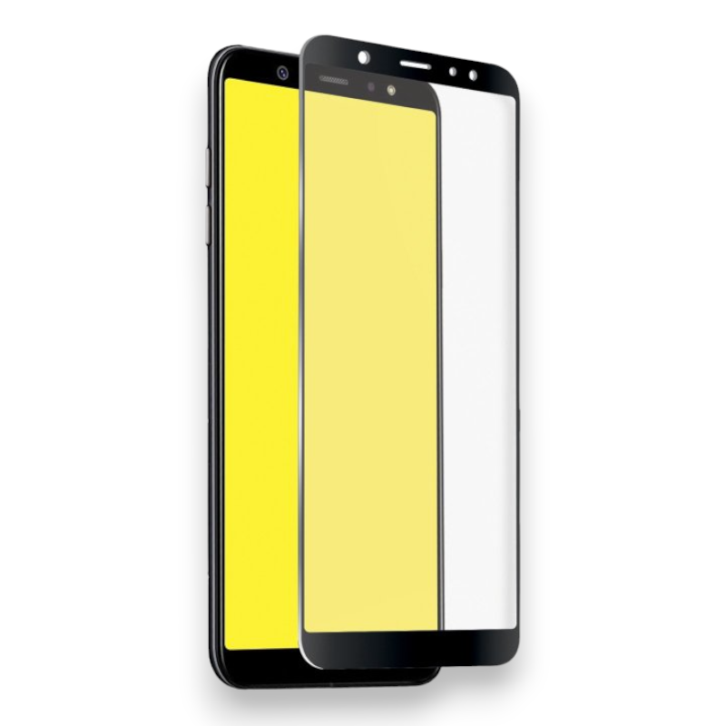 Kaljeno zaščitno steklo "Extra Black" za zaslon za Samsung Galaxy A6 – SBS