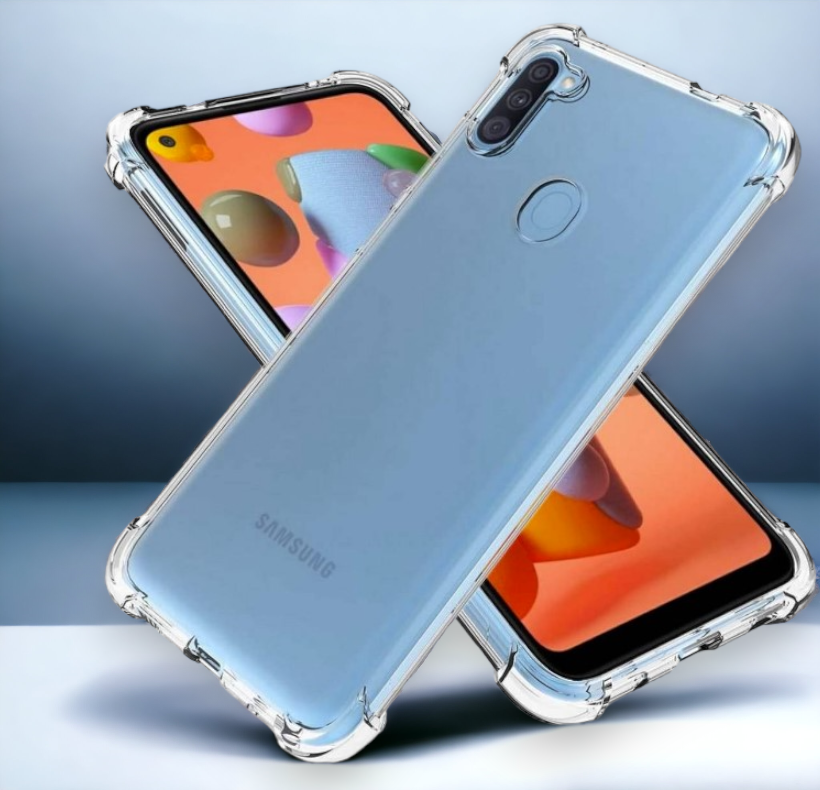 Silikonski ovitek "Antishock" za Samsung Galaxy A11 (0.5 mm) - Transparent – Infostyle – Prozorna / TPU silikon