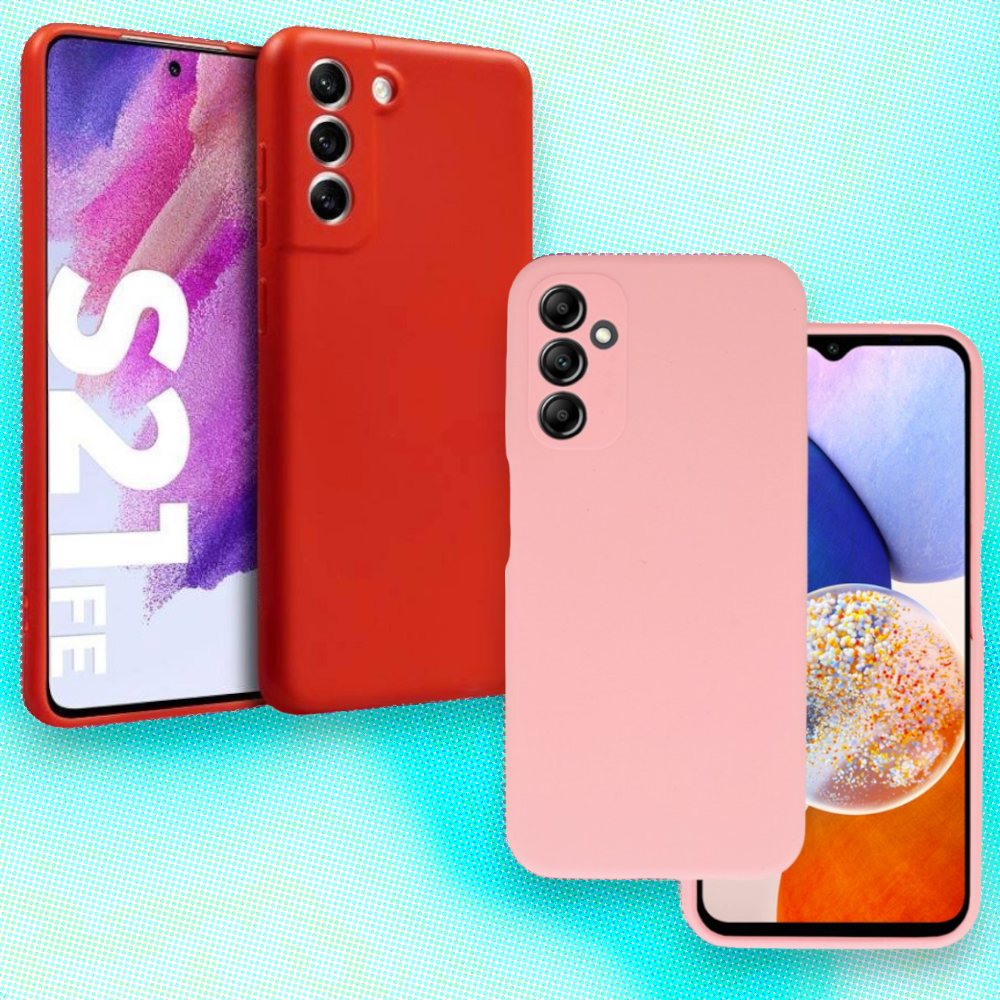 Silikonski ovitek "Lite" za Samsung Galaxy S21 FE – Vennus – Svetlo roza / Silikon