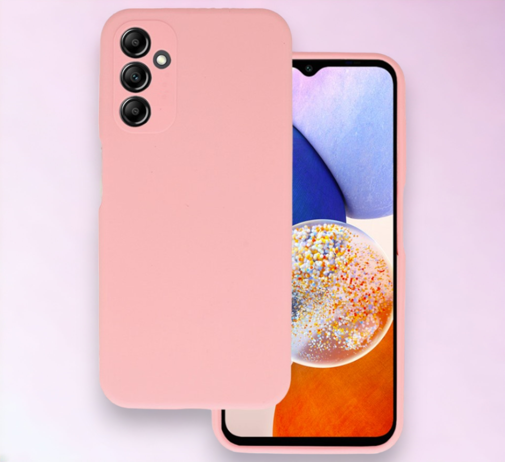 Silikonski ovitek "Lite" za Samsung Galaxy A52 - Svetlo roza – Vennus – Svetlo roza / Silikon