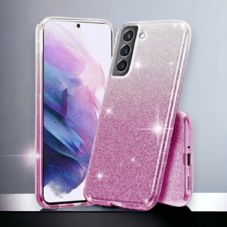 Silikonski ovitek "Bling" za Samsung Galaxy S21 Plus - Roza – Infostyle – Svetlo roza / Silikon