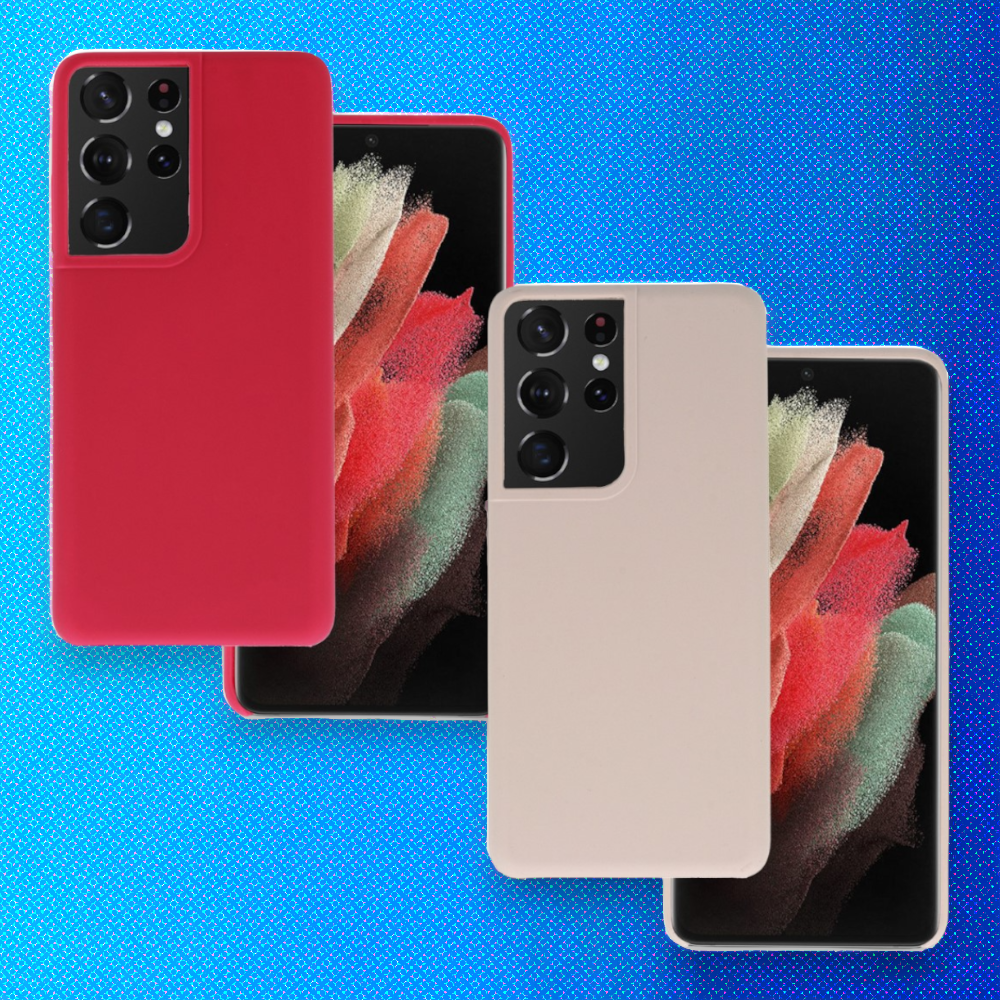 Silikonski ovitek "Lite" za Samsung Galaxy S21 Ultra – Vennus – Bež / Silikon
