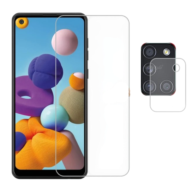 Zaščitno steklo za telefon Samsung Galaxy A21S 5G + zaščita za kamero – Infostyle