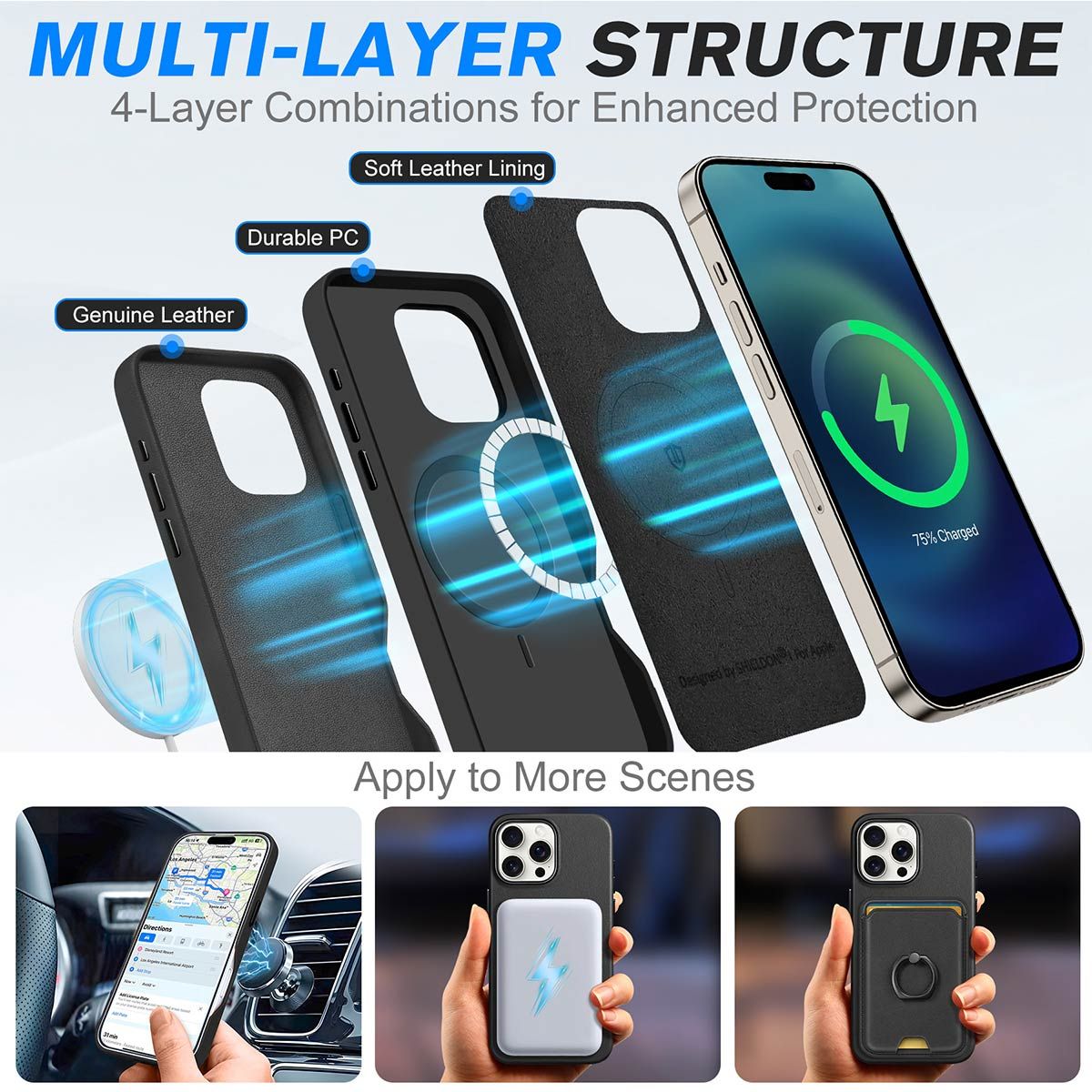 Ovitek za telefon "Shieldon" iPhone 16 – Infostyle