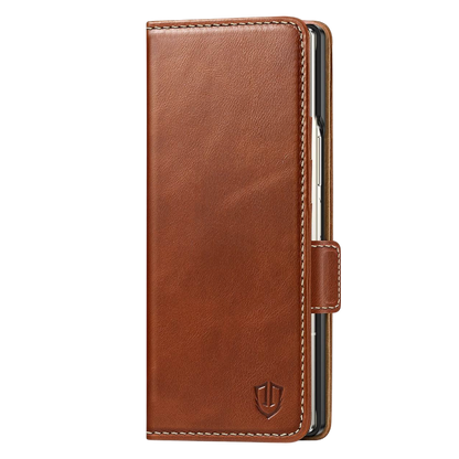 Preklopna torbica za telefon "Shieldon" Samsung Z Fold 6 – Rjava